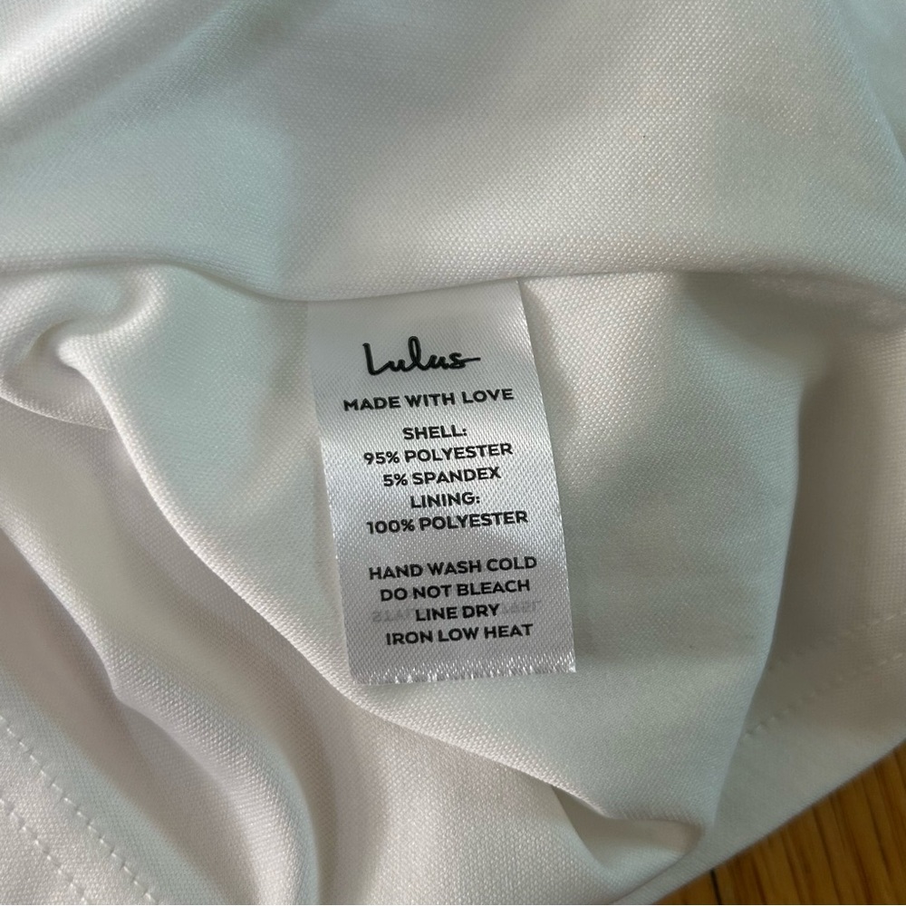 Lulus Total Appeal White Ruched One-Shoulder Bodycon Midi Dress NWT XS - Picture 8 of 8
